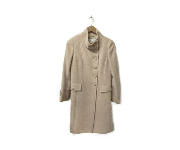 Harrods アルパカ 67％ ロング コート S 中古  ハロッズ アウター 服 ブランド おしゃれ 秋 冬 レディース