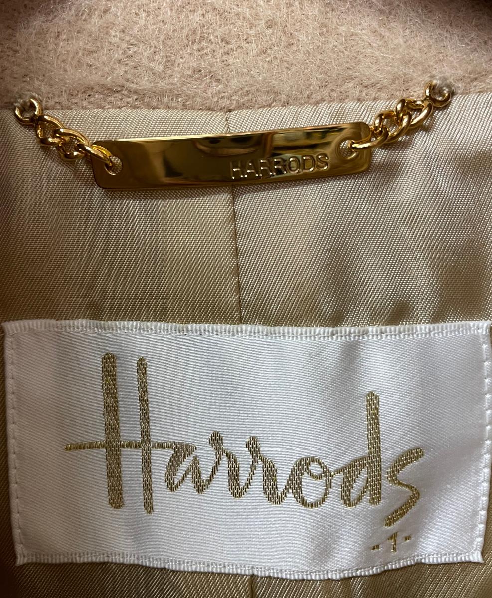 Harrods アルパカ 67％ ロング コート S 中古  ハロッズ アウター 服 ブランド おしゃれ 秋 冬 レディース
