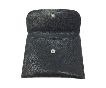 miu miu マドラスビコローレ　レザーカードケース 中古  バイカラー 山羊革 ゴートスキン ブラック グレー