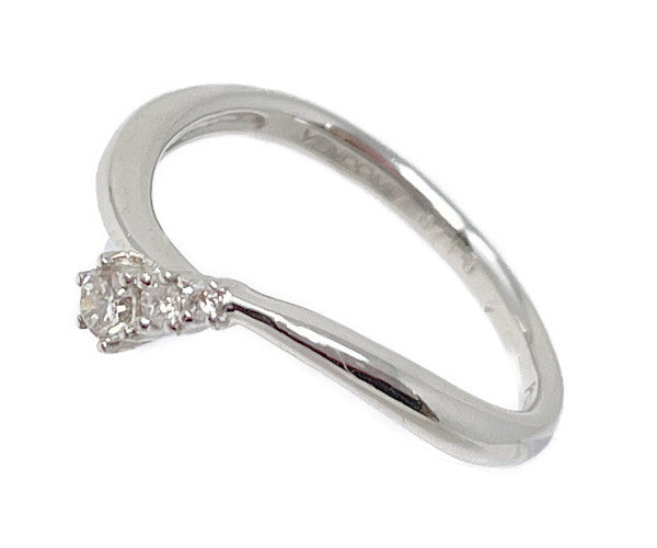 VENDOME AOYAMA ヴァンドーム青山 Pt900 ダイヤ 0.10ct リング 10号 中古  アクセサリー ジュエリー レディース ダイヤモンド プラチナ