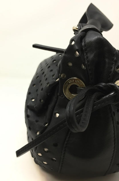 Kate spade パンチングレザー ミニトート ハンドバッグ 中古  ケイトスペード ブラック