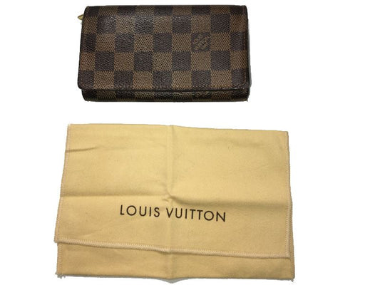 LouisVuitton ダミエ ポルトフォイユトレゾール N61736 中古  ルイヴィトン ブランド コンパクト財布 小物 服飾
