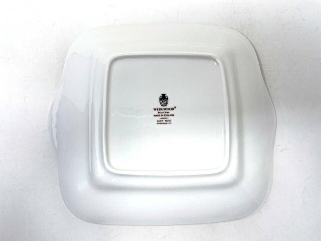 Wedgwood ウェッジウッド グレンミスト B&Bプレート 中古  角皿 廃盤 洋食器 デザート ケーキ フラワー 花 ブランド