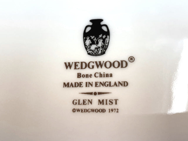 Wedgwood ウェッジウッド グレンミスト B&Bプレート 中古  角皿 廃盤 洋食器 デザート ケーキ フラワー 花 ブランド