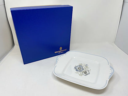 Wedgwood ウェッジウッド グレンミスト B&Bプレート 中古  角皿 廃盤 洋食器 デザート ケーキ フラワー 花 ブランド