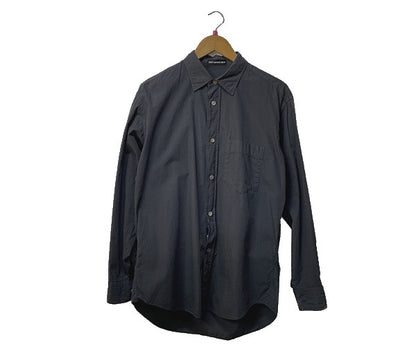 ISSEY MIYAKE MEN イッセイミヤケ メン コットン シャツ 3 中古  長袖 ブラック 黒 メンズ 無地 Lサイズ モード