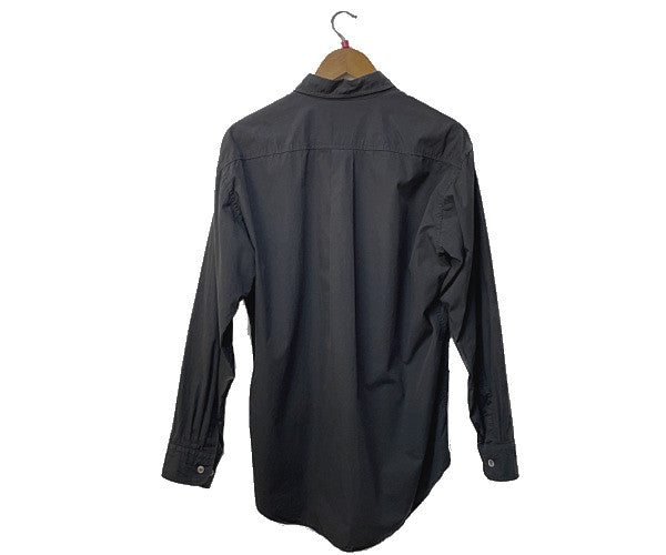 ISSEY MIYAKE MEN イッセイミヤケ メン コットン シャツ 3 中古  長袖 ブラック 黒 メンズ 無地 Lサイズ モード