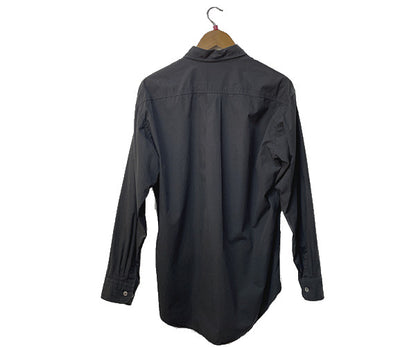 ISSEY MIYAKE MEN イッセイミヤケ メン コットン シャツ 3 中古  長袖 ブラック 黒 メンズ 無地 Lサイズ モード