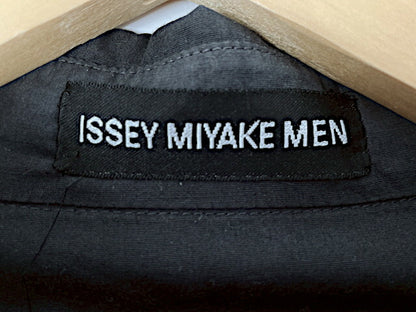 ISSEY MIYAKE MEN イッセイミヤケ メン コットン シャツ 3 中古  長袖 ブラック 黒 メンズ 無地 Lサイズ モード