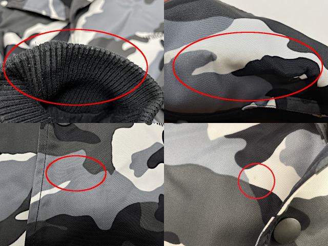 UNIFORM EXPERIMENT ユニフォームエクスペリメント ステンカラージャケット 1 中古  迷彩 カモフラージュ グレー Sサイズ メンズ アウター