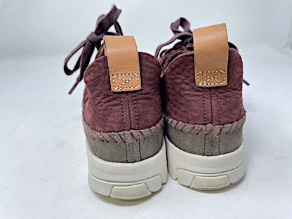 CLARKS クラークス Trigenic Flex 25.0cm 中古  ローカットスニーカー バーガンディ 靴 レディース ブランド