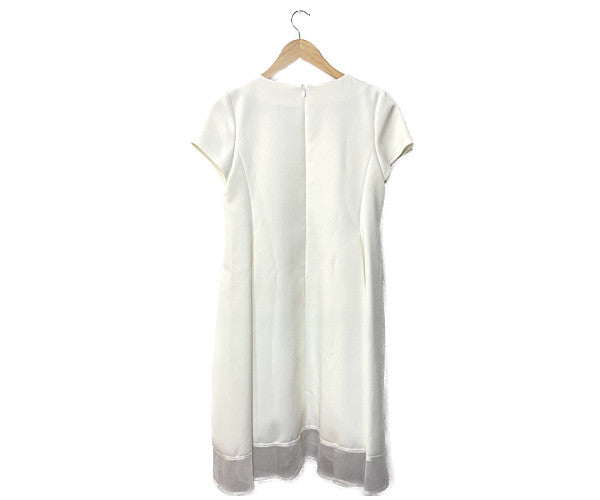ADORE アドーア フレア ワンピース 38 中古  Mサイズ レディース ホワイト 白 おしゃれ