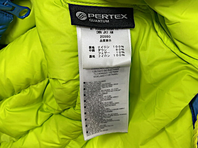 berghaus バーグハウス マウント アスガルド ハイブリッド ジャケット Lサイズ 中古  20590 ダウン ブルー 青 メンズ MT ASGARD HYBR II DWN JKT