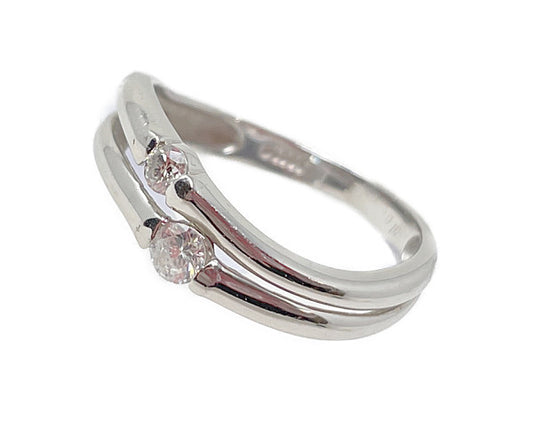pt900 ダイヤ0.10ct リング 10号 中古  アクセサリー ジュエリー 指輪 プラチナ ダイヤモンド 白金