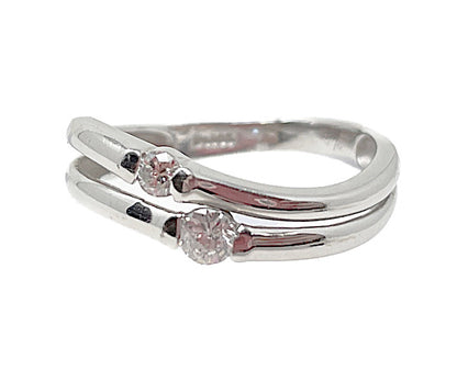 pt900 ダイヤ0.10ct リング 10号 中古  アクセサリー ジュエリー 指輪 プラチナ ダイヤモンド 白金