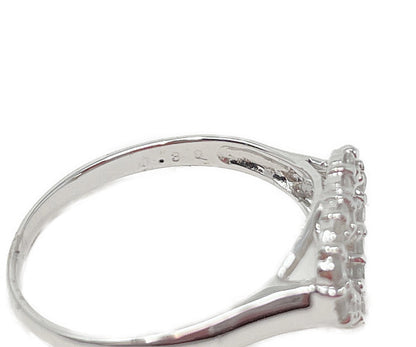 K18WG ダイヤ 0.3ct ハート リング 9号 中古  アクセサリー ジュエリー 指輪 ダイヤモンド ホワイトゴールド