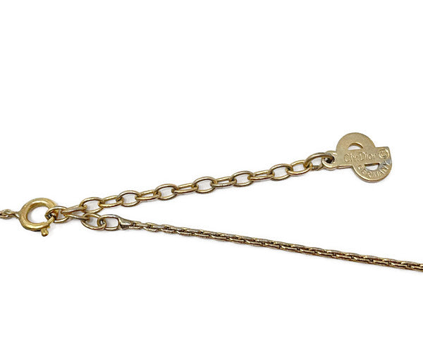 Christian Dior クリスチャンディオール レッドストーン ハート ネックレス 中古  アクセサリー ジュエリー ヴィンテージ ビンテージ レディース