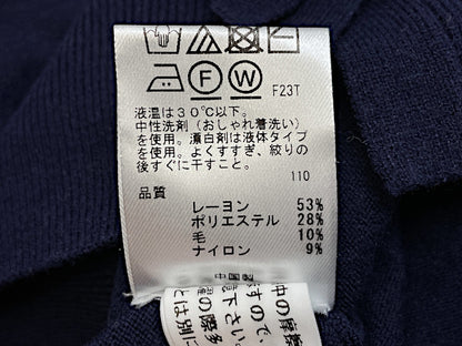 TOCCA トッカ カーディガン XSサイズ 中古  リボン ネイビー 紺 レディース ブランド おしゃれ