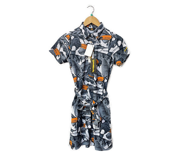 LOUDMOUTH ラウドマウス ワンピース Mサイズ 中古  ゴルフウェア 鳥 バード ホワイト レディース ブランド おしゃれ
