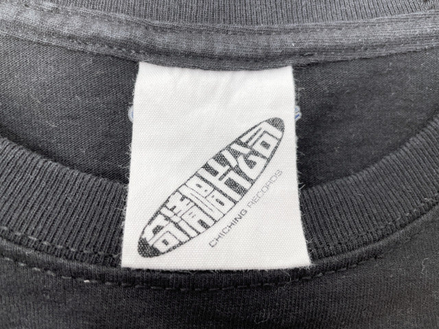 Champion チャンピオン Chi ching Records 奇清唱片公司 Tシャツ Sサイズ 中古  ブラック 黒 メンズ コラボ 台湾 テラスハウス