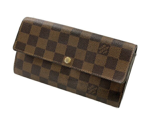 LOUIS VUITTON ダミエ ポルトフォイユサラ N61734 中古  ルイヴィトン ２つ折り長財布 ブランド メンズ レディース