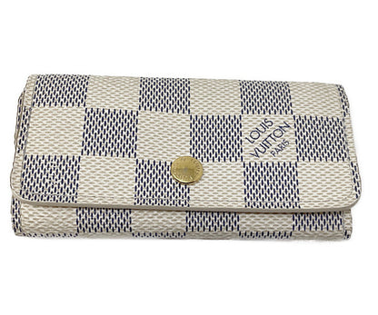 LOUIS VUITTON ルイヴィトン ダミエアズール ミュルティクレ4 N60020 中古  CT0194 キーケース 4連 ブランド 鍵 ユニセックス メンズ