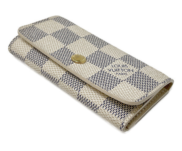 LOUIS VUITTON ルイヴィトン ダミエアズール ミュルティクレ4 N60020 中古  CT0194 キーケース 4連 ブランド 鍵 ユニセックス メンズ