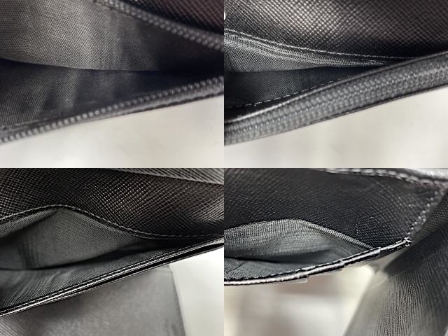 PRADA プラダ テスート 三つ折り財布 中古  ナイロン ブラック 黒 ウォレット ブランド ユニセックス メンズ