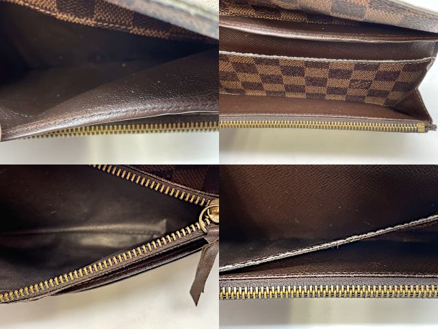 LOUIS VUITTON ルイヴィトン ダミエ ポルトフォイユ エミリー N63019 中古  CA1112 二つ折り 長財布 ウォレット ブラウン ブランド