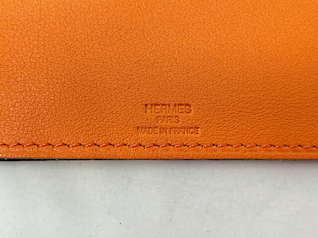 HERMES エルメス ランプ ド ポッシュ ポケットライト 中古  カードケース カーフレザー オレンジ ブランド 携帯ライト