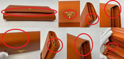PRADA サフィアーノ 二つ折り 長財布 パスケース付 中古  プラダ 定期入れ 小銭入れ 収納 ブランド ホック レディース