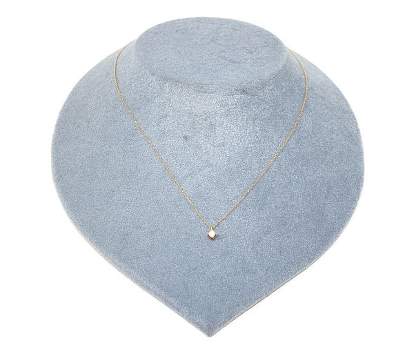 K18 1P ダイヤ 0.10ct ひし形 ネックレス 中古  アクセサリー ジュエリー ゴールド 18金 ダイヤモンド