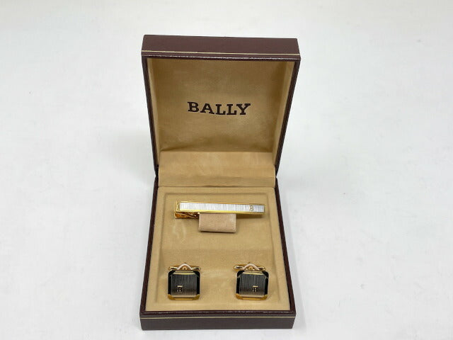 BALLY バリー タイピン カフス セット 中古  アクセサリー ビジネス メンズ スーツ ネクタイ ブランド