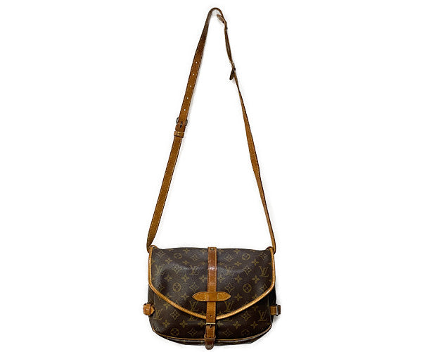 LOUIS VUITTON ルイヴィトン モノグラム ソミュール30 M42256 中古  AR0921 ショルダーバッグ ブラウン 茶 鞄 ブランド ユニセックス