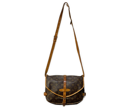 LOUIS VUITTON ルイヴィトン モノグラム ソミュール30 M42256 中古  AR0921 ショルダーバッグ ブラウン 茶 鞄 ブランド ユニセックス