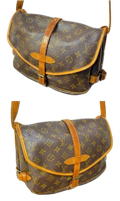 LOUIS VUITTON ルイヴィトン モノグラム ソミュール30 M42256 中古  AR0921 ショルダーバッグ ブラウン 茶 鞄 ブランド ユニセックス