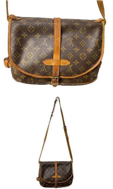LOUIS VUITTON ルイヴィトン モノグラム ソミュール30 M42256 中古  AR0921 ショルダーバッグ ブラウン 茶 鞄 ブランド ユニセックス