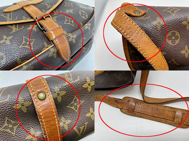 LOUIS VUITTON ルイヴィトン モノグラム ソミュール30 M42256 中古  AR0921 ショルダーバッグ ブラウン 茶 鞄 ブランド ユニセックス