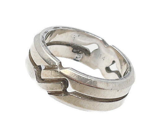 GUCCI グッチ シルバー925 ノットリング 13号 中古  ☆1697AR 銀 指輪 アクセサリー ジュエリー ブランド おしゃれ