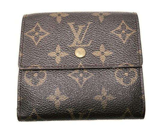 LOUIS VUITTON ルイヴィトン モノグラム ポルトフォイユ エリーズ M61654 中古  TH0964 三つ折り財布 ブランド Wホック ウォレット ユニセックス
