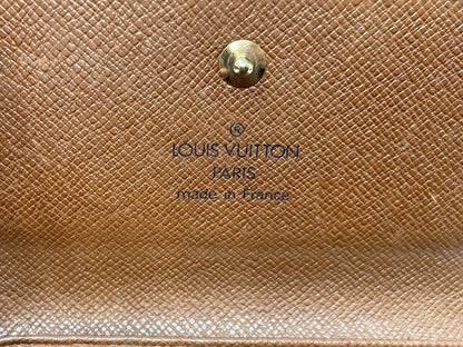 LOUIS VUITTON ルイヴィトン モノグラム ポルトフォイユ エリーズ M61654 中古  TH0964 三つ折り財布 ブランド Wホック ウォレット ユニセックス
