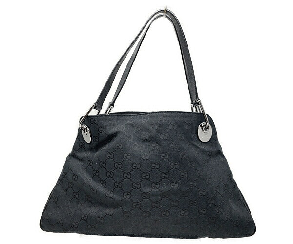 GUCCI グッチ GGキャンバス トートバッグ 中古  121023 1669ブラック 黒 ショルダー 鞄 ブランド レディース
