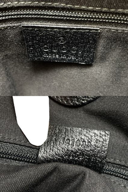 GUCCI グッチ GGキャンバス トートバッグ 中古  121023 1669ブラック 黒 ショルダー 鞄 ブランド レディース
