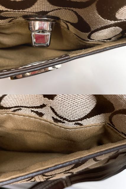 COACH コーチ シグネチャー トートバッグ 中古  F13973 ベージュ 鞄 レディース おしゃれ ブランド