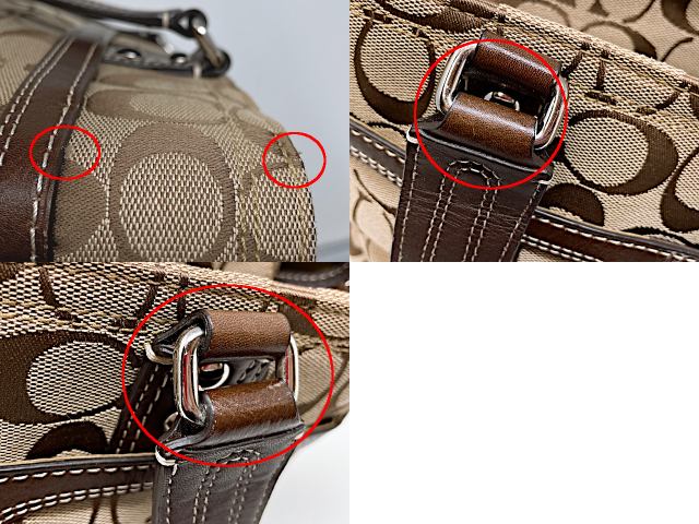 COACH コーチ シグネチャー トートバッグ 中古  F13973 ベージュ 鞄 レディース おしゃれ ブランド