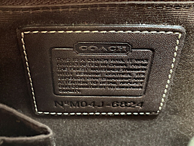 COACH コーチ シグネチャー ショルダーバッグ 中古  6824 ベージュ 鞄 レディース おしゃれ ブランド