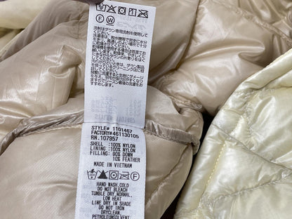 mont･bell モンベル スペリオ ダウンジャケット Sサイズ 中古  1101467 アウター ホワイト 白 レディース キルティング