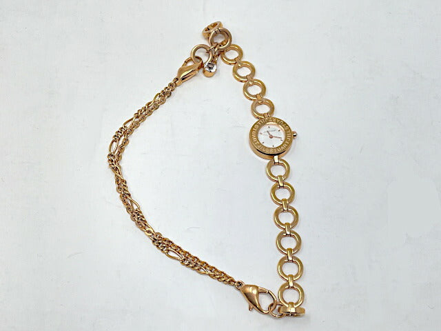 JILL STUART ジルスチュアート クォーツ ブレスレット 腕時計 中古  VC01-0080 ピンクゴールド 金色 チェーン レディース ブランド