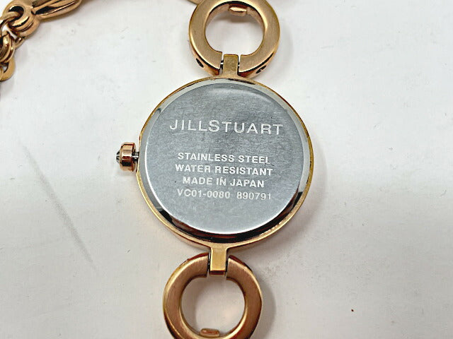 JILL STUART ジルスチュアート クォーツ ブレスレット 腕時計 中古  VC01-0080 ピンクゴールド 金色 チェーン レディース ブランド