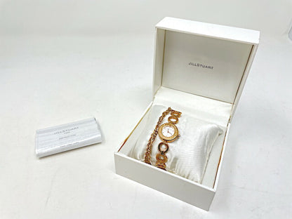 JILL STUART ジルスチュアート クォーツ ブレスレット 腕時計 中古  VC01-0080 ピンクゴールド 金色 チェーン レディース ブランド